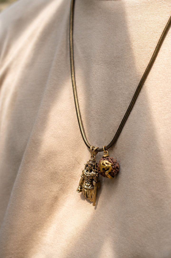 Mahakal Adiyogi Statement Necklace for men