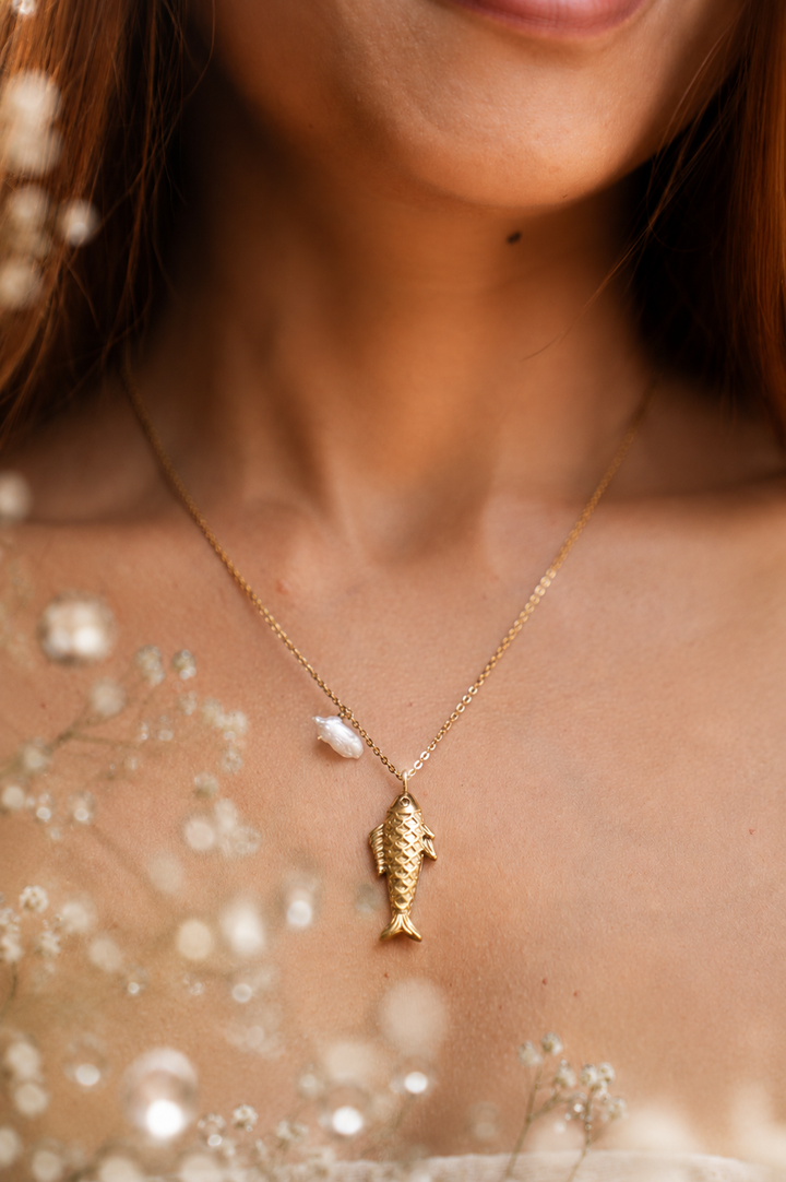 Ocean Fish pearl Pendant