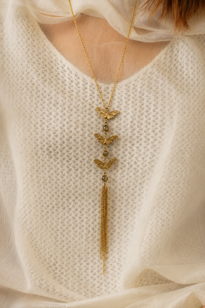 The Butterfly Effect long necklace
