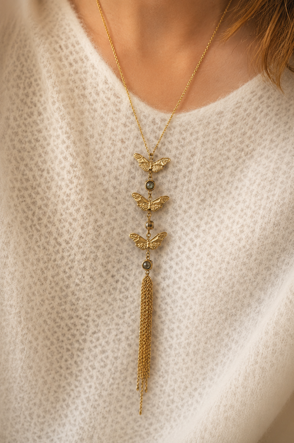The Butterfly Effect long necklace
