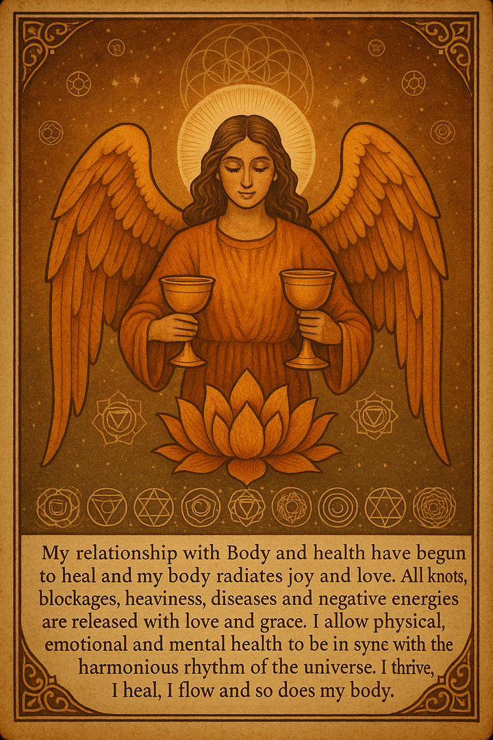 Aura Mystery box for good health - 1 jewellery piece+ manifestation card + calming perfume oil + soul message deck