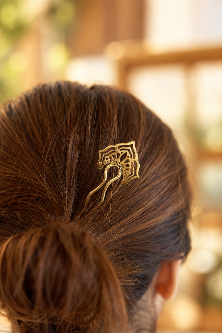Noorani Brass Hair Stick