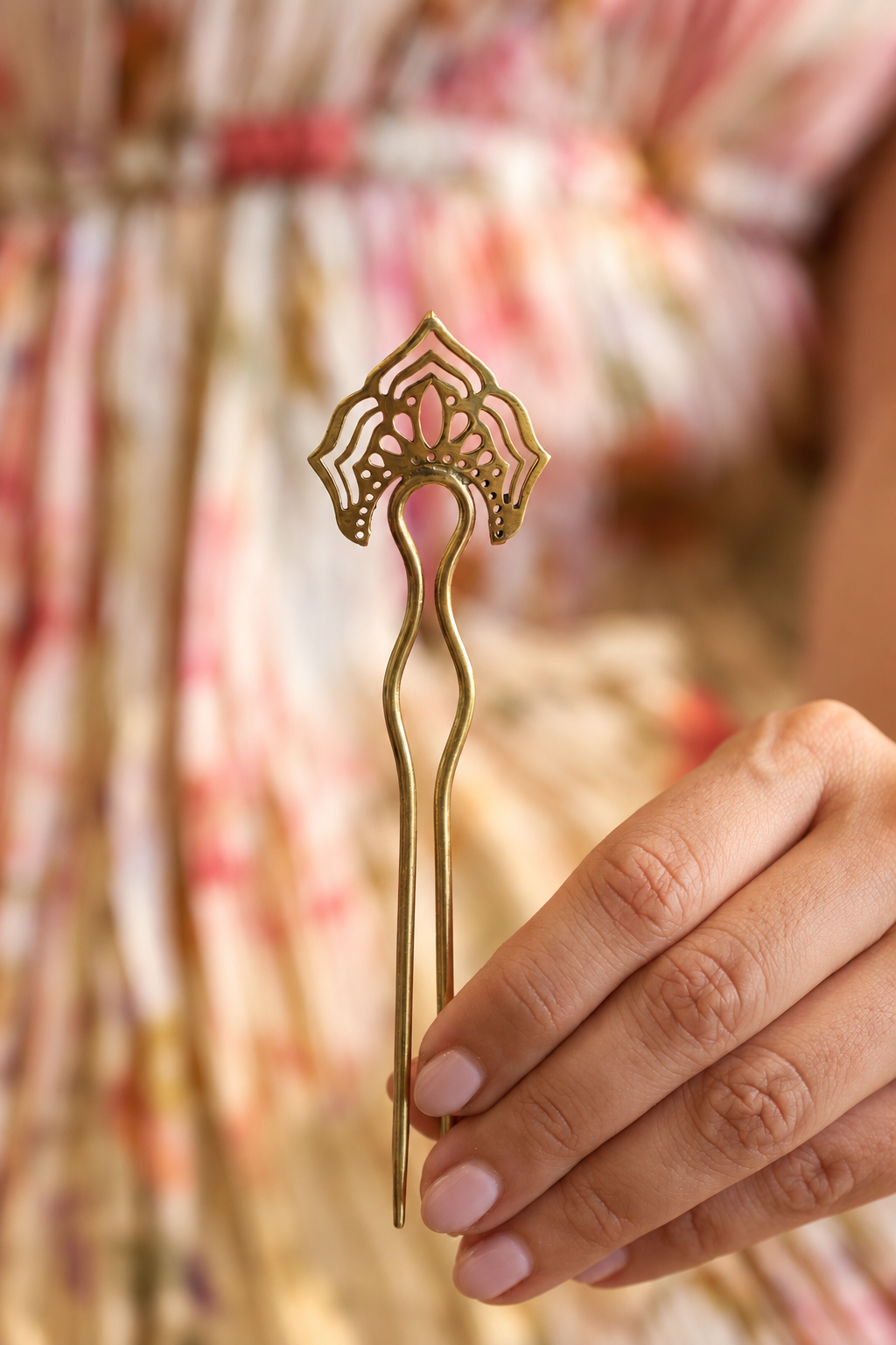 Noorani Brass Hair Stick