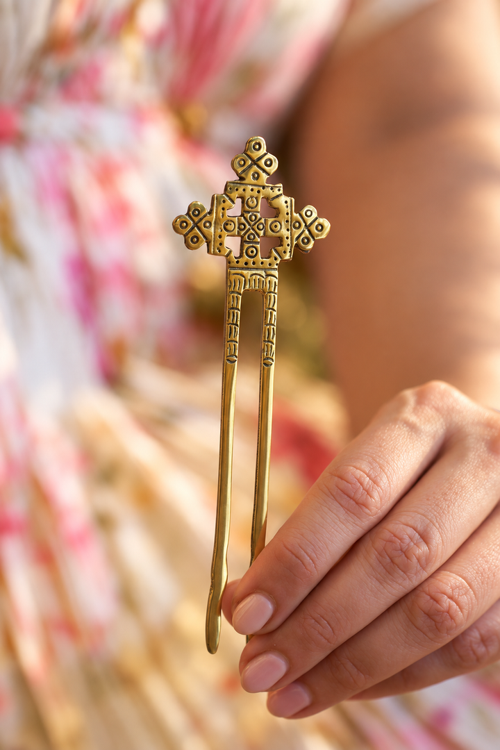 Sutra Brass Hair Stick