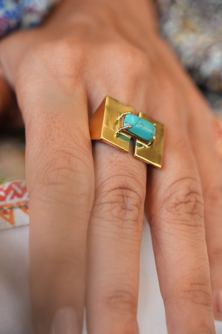 Turk Band Brass Ring. Size 5-8| Non-Adjustable