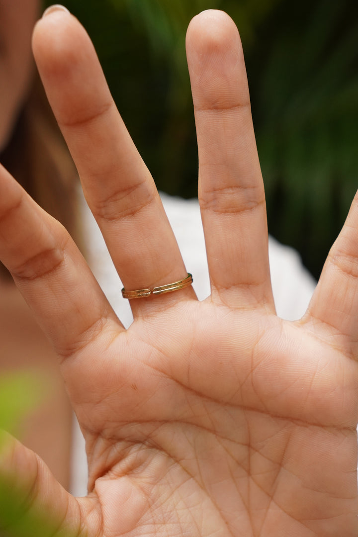 Trishul ring adjustable ring