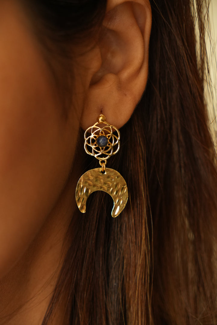 Celestial Lapis stud earrings