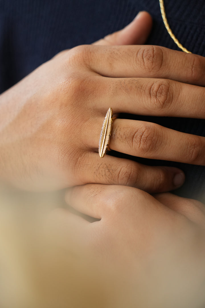 Boho fly- men's ring