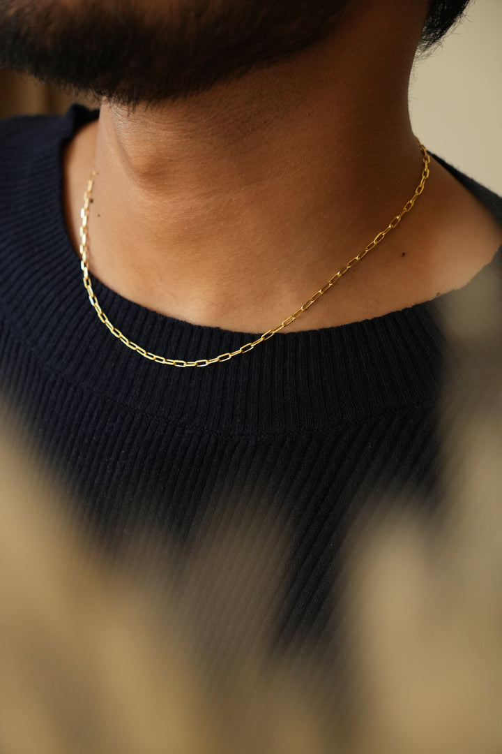 Gold plated hook chain
