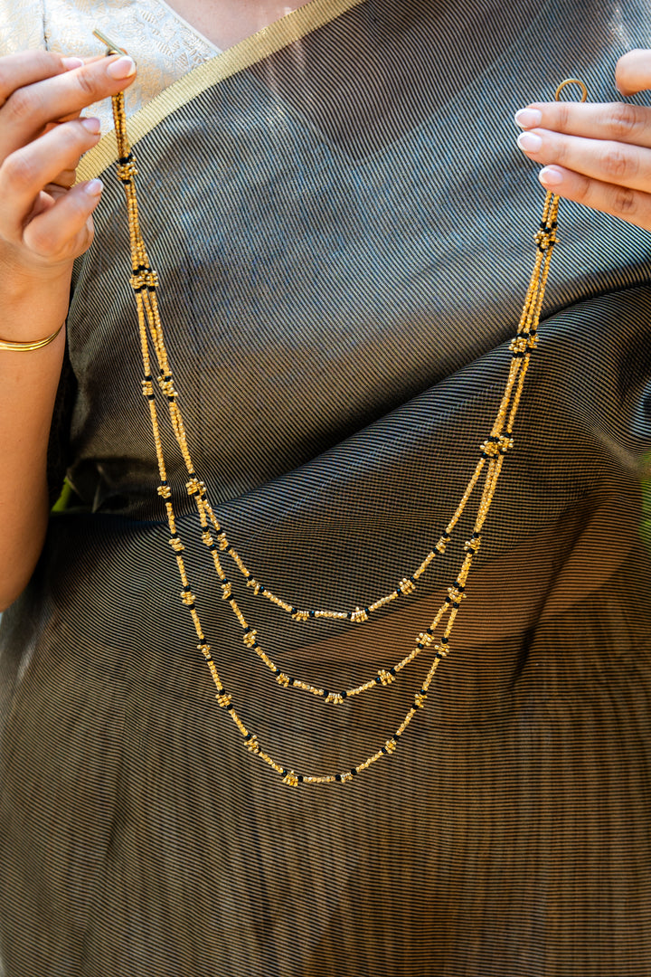 Saanjh Layered Brass Necklace