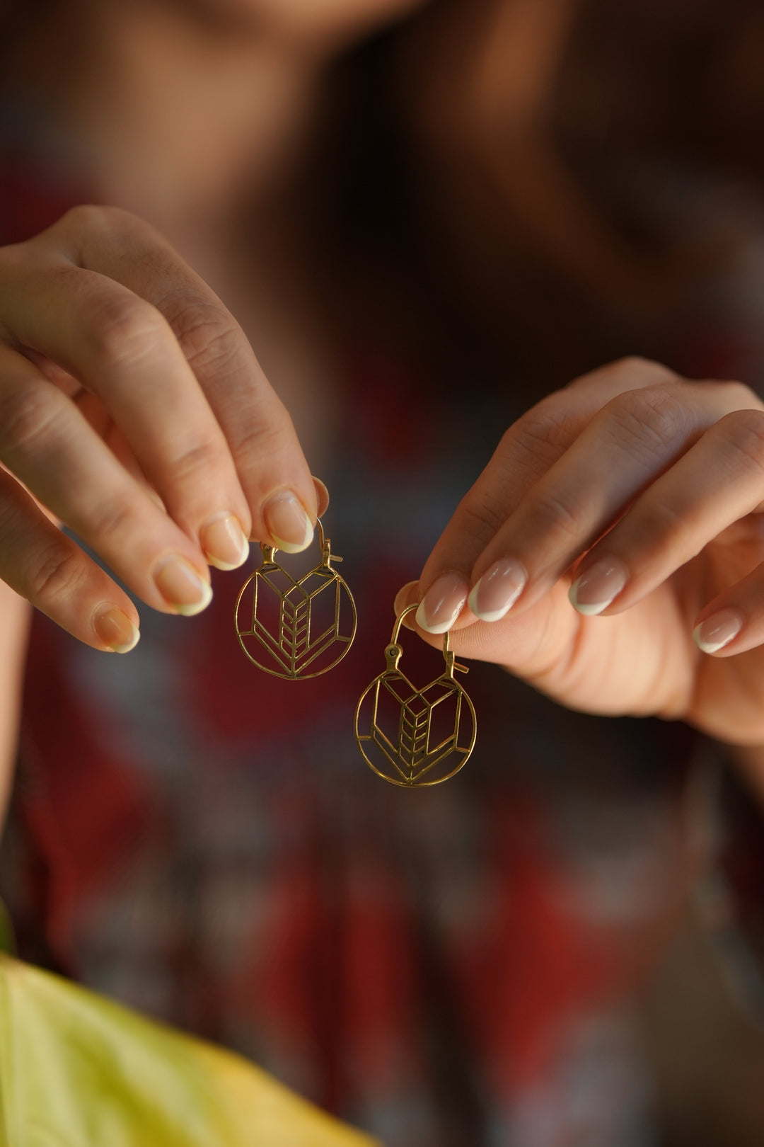 Alona Brass Earrings
