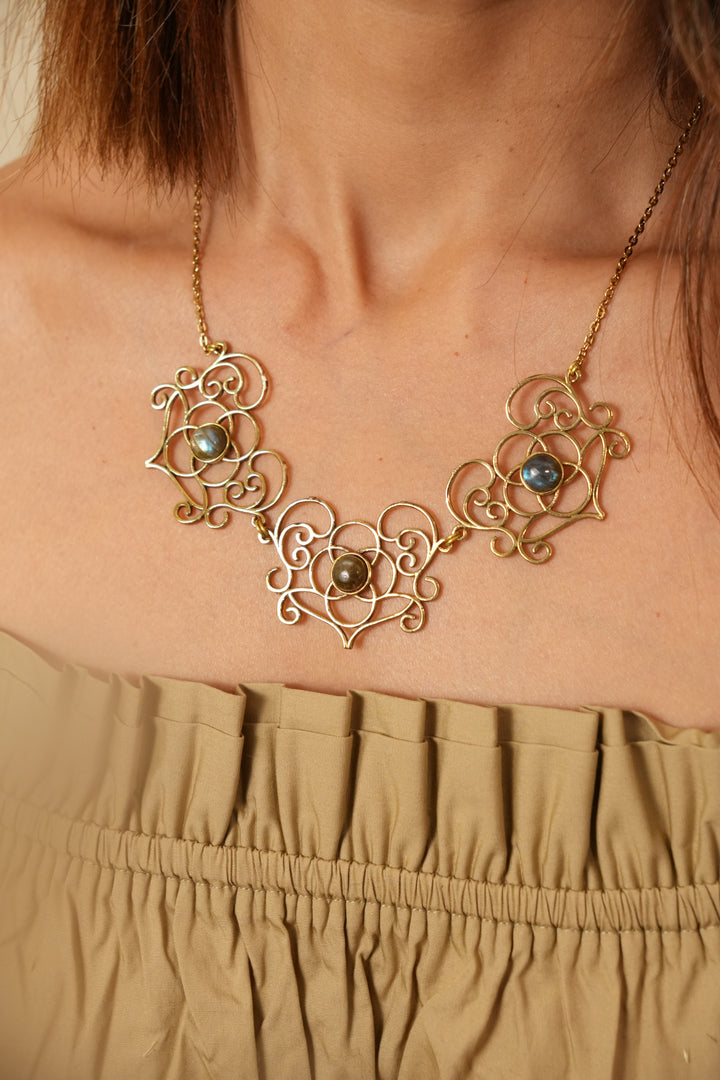 Goddess Mandala Labradorite Necklace