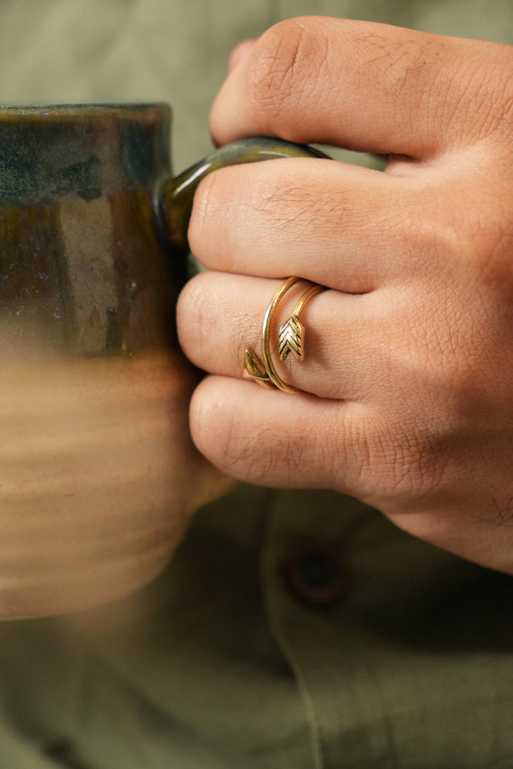 Arjuna- brass ring for men