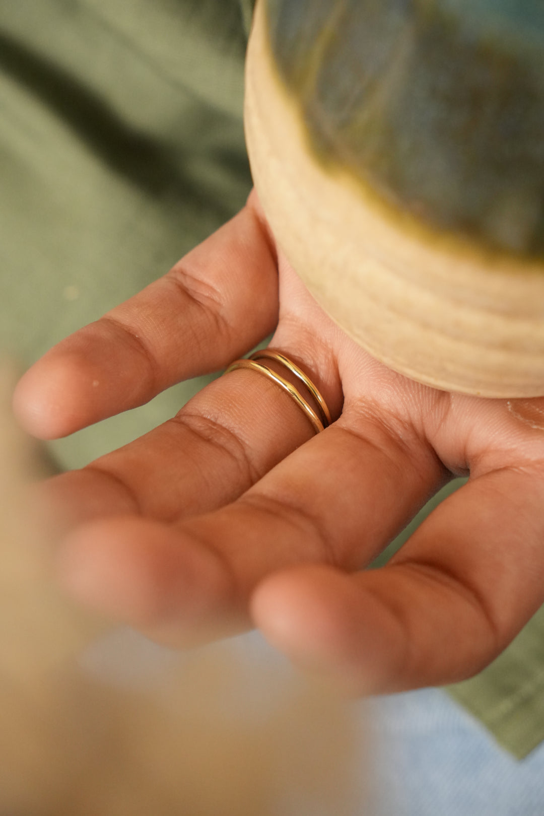 Arjuna- brass ring for men