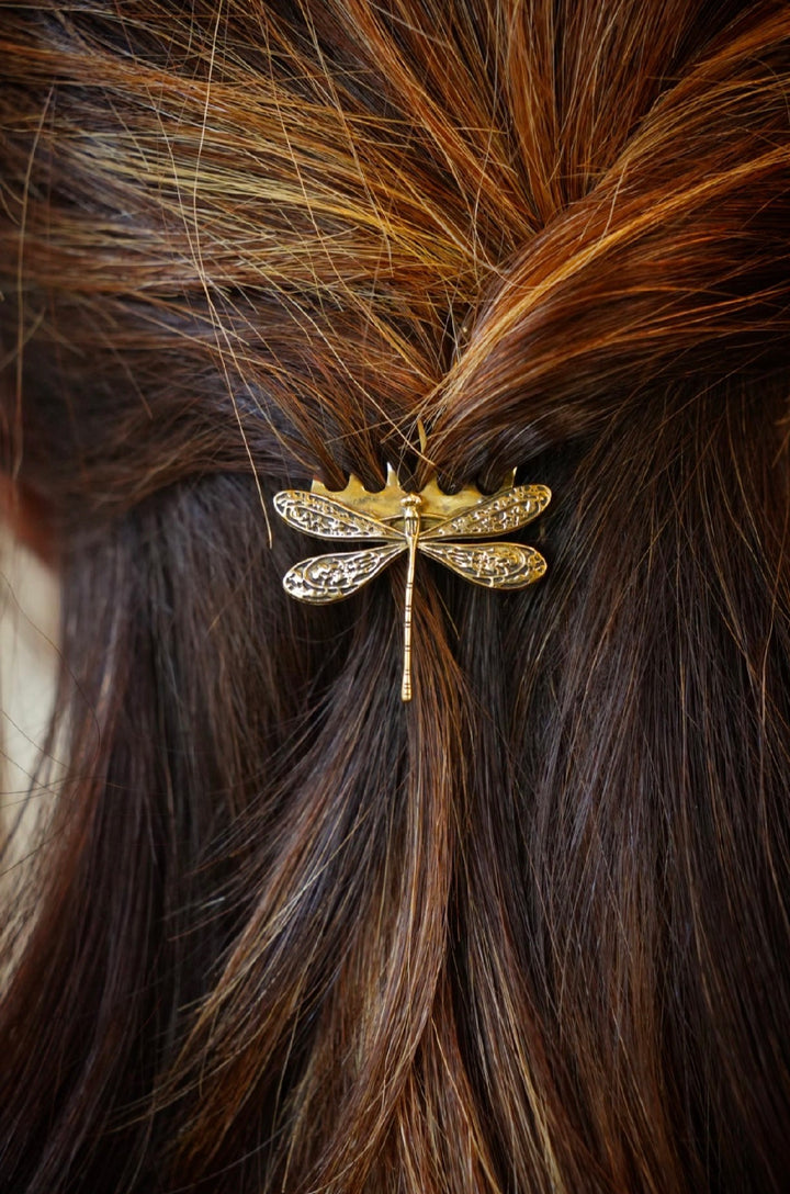 Dragonfly hair comb