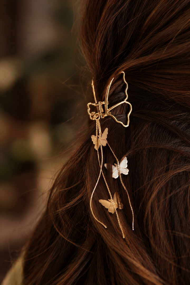 Butterfly Whispers Alloy Hair Clip