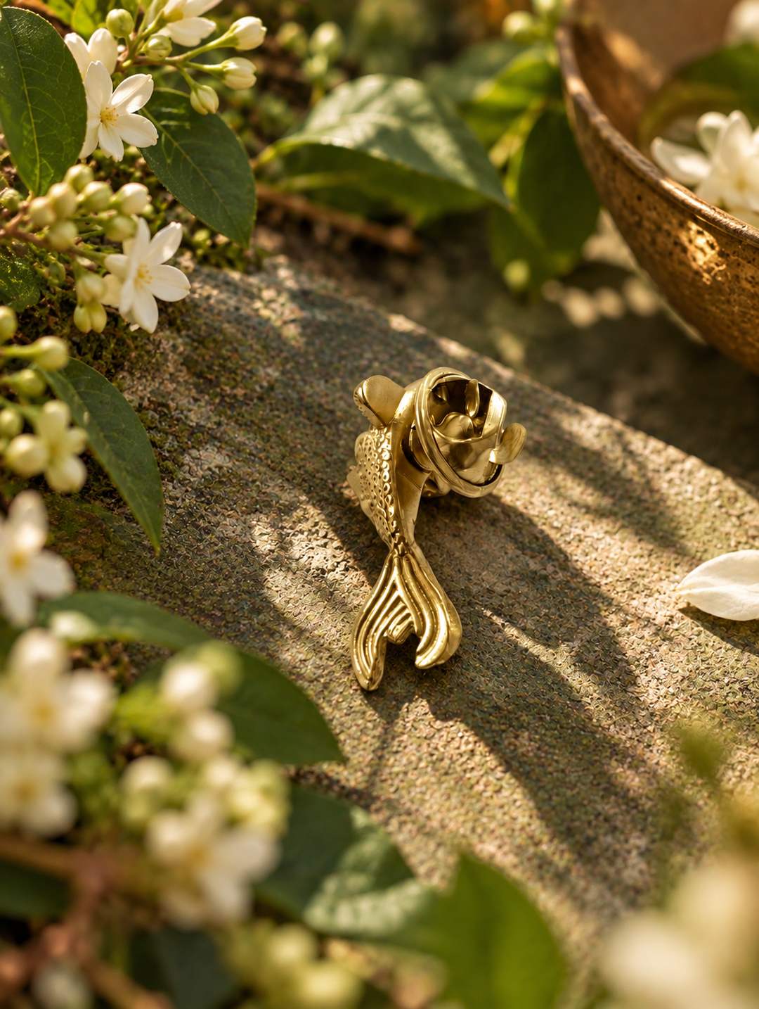 Goldie Goldfish Brooch lapel pin