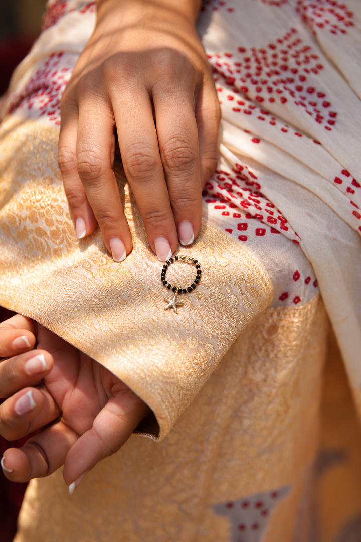 Star of Love Brass Mangalsutra Ring – Adjustable