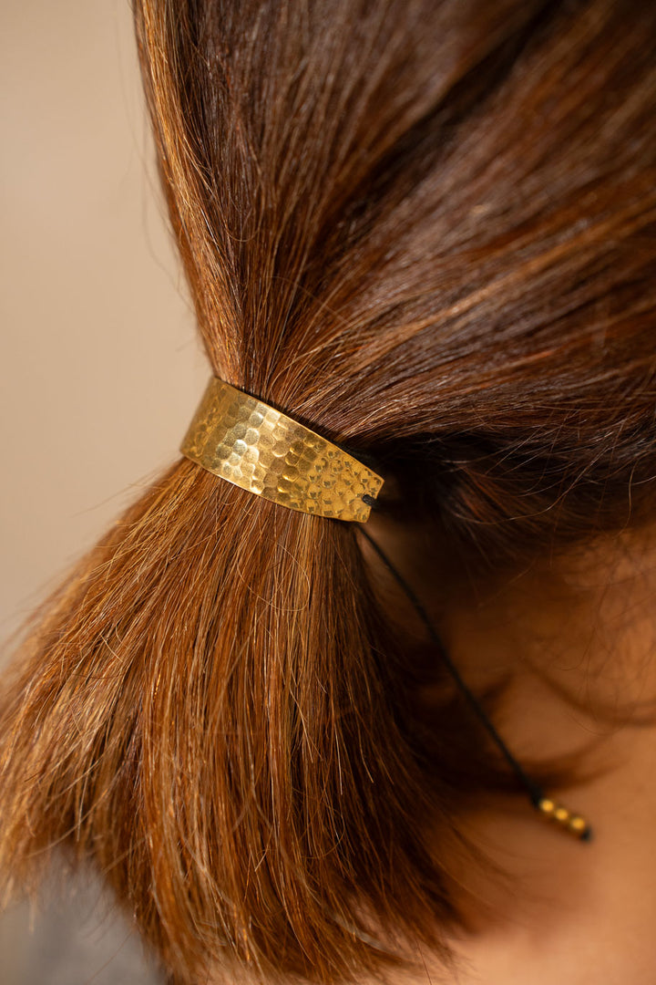Hammered Hair Tie