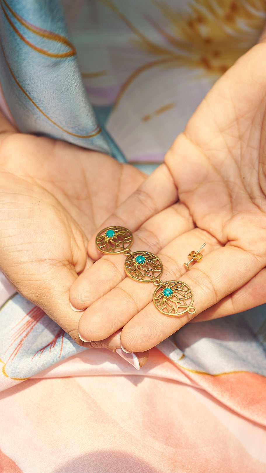 Kamal hasli+ earrings + flowing necklace (3) combo