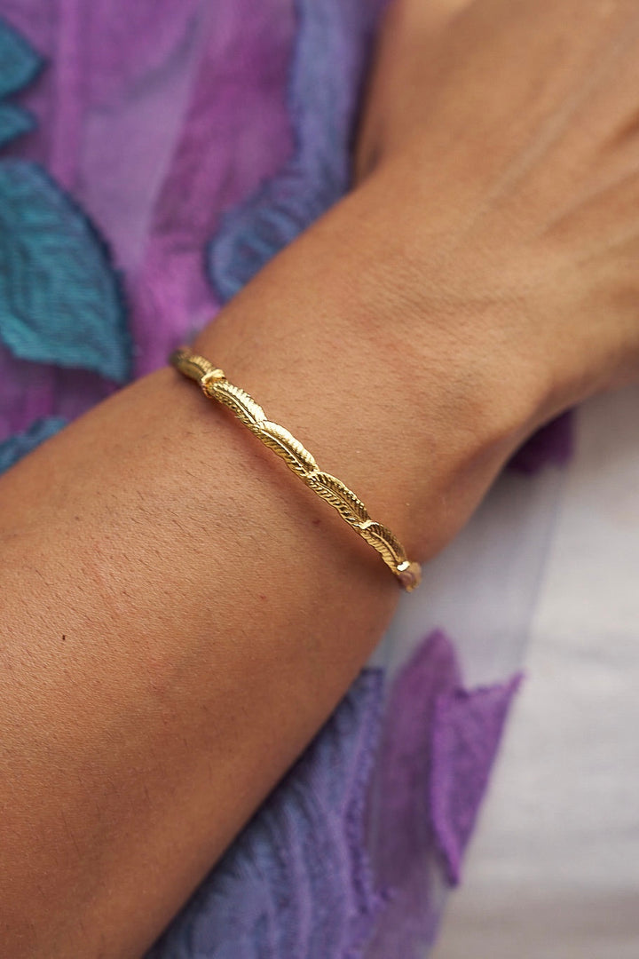 Leaf wrap- single bangle