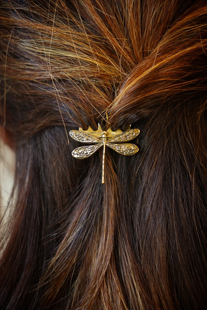 Dragonfly hair comb -pre order