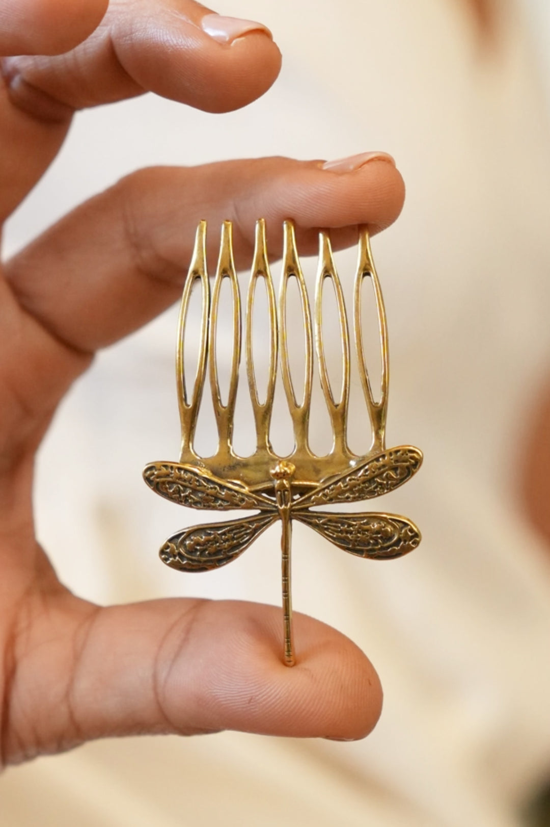 Dragonfly hair comb -pre order