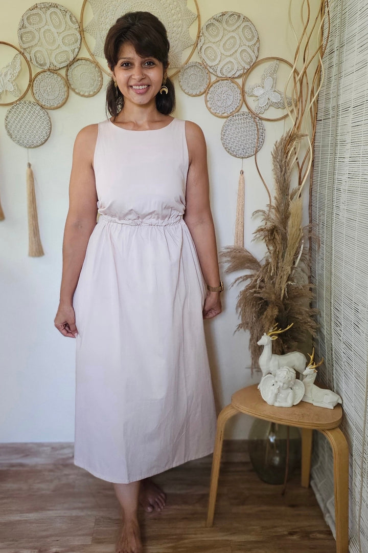 Rose backless dress