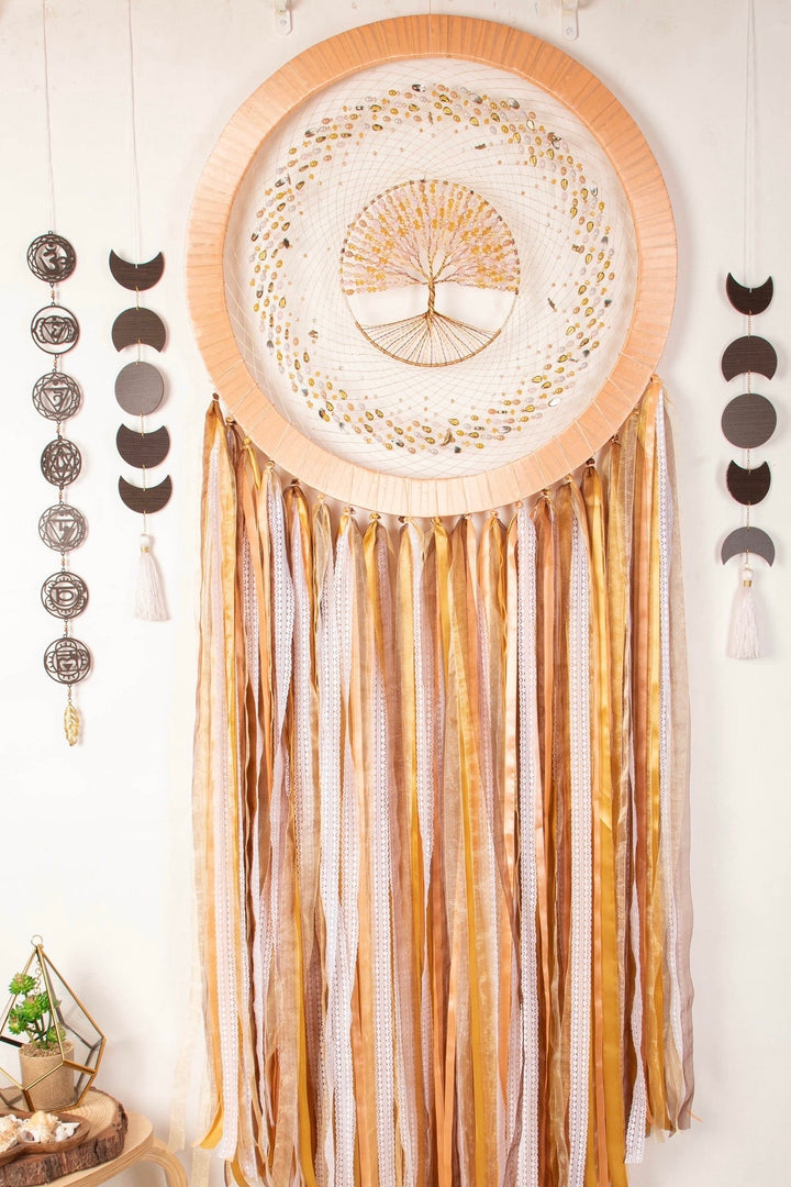 Golden Mist Giant Dreamcatcher