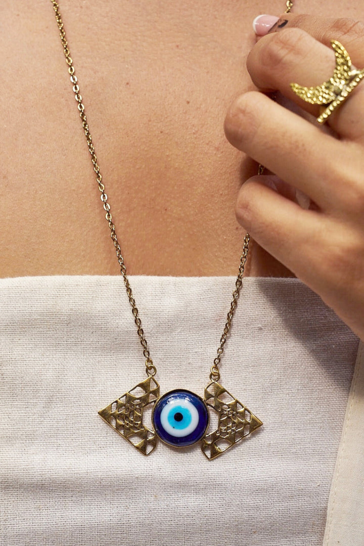 Seed of evil eye- long necklace