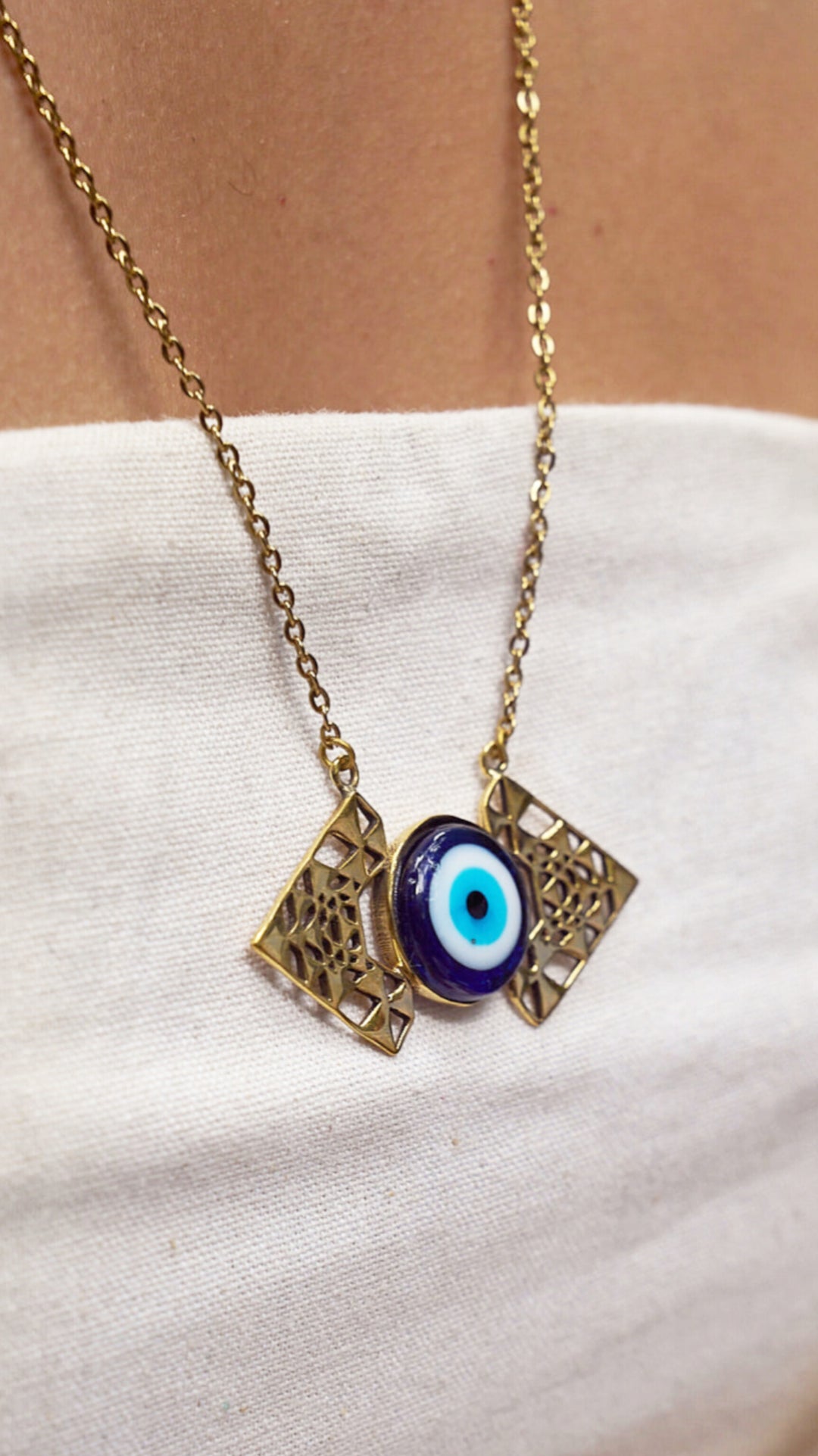 Seed of evil eye- long necklace