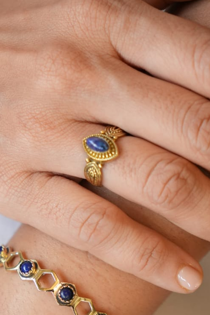 Star of Lapis ring