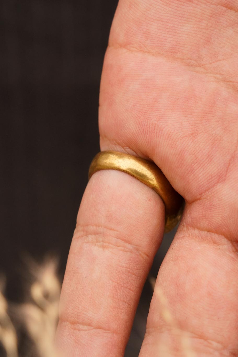 Circle of dragon warrior brass men’s ring Adjustable