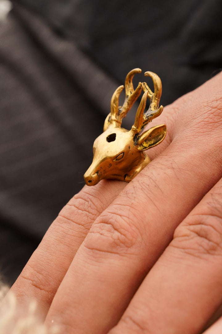Deer adjustable ring men’s collection