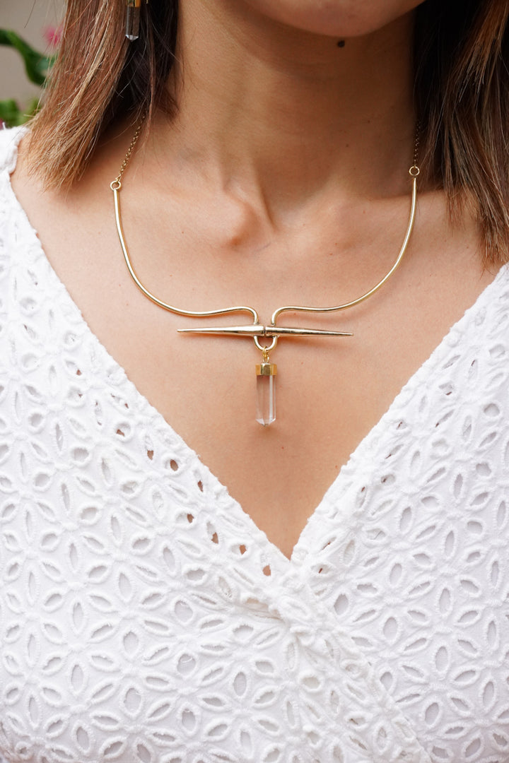 Quartz necklace