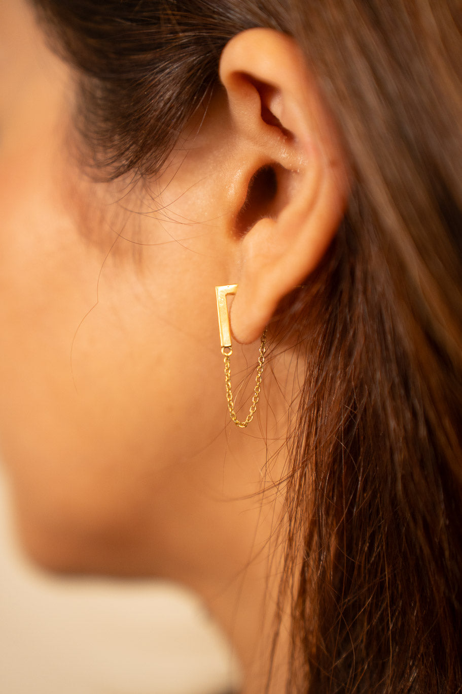 Swinger brass Earrings