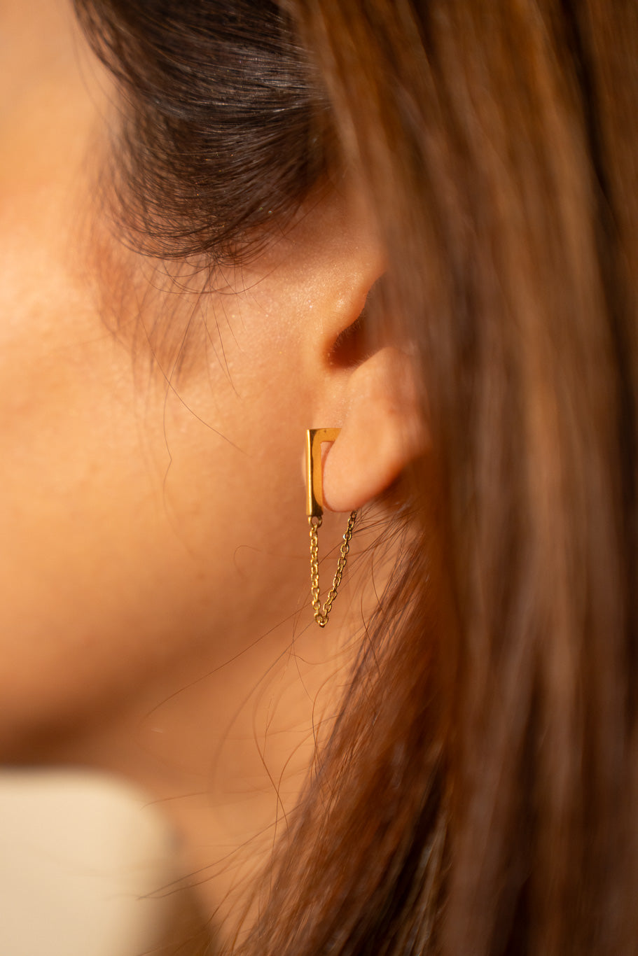 Swinger brass Earrings