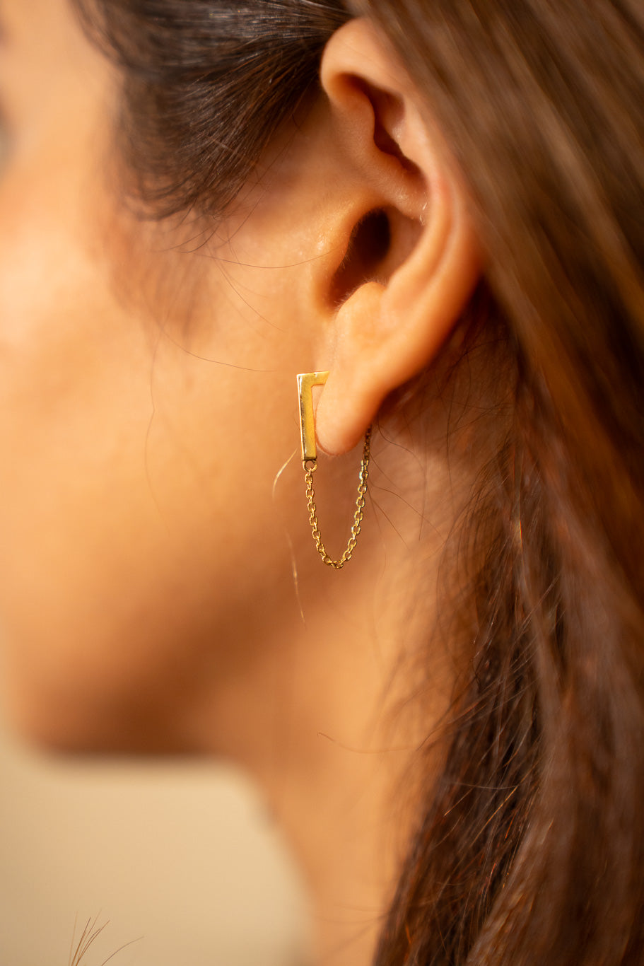 Swinger brass Earrings