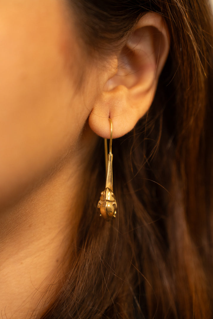 Frog Crawler Drop Earrings
