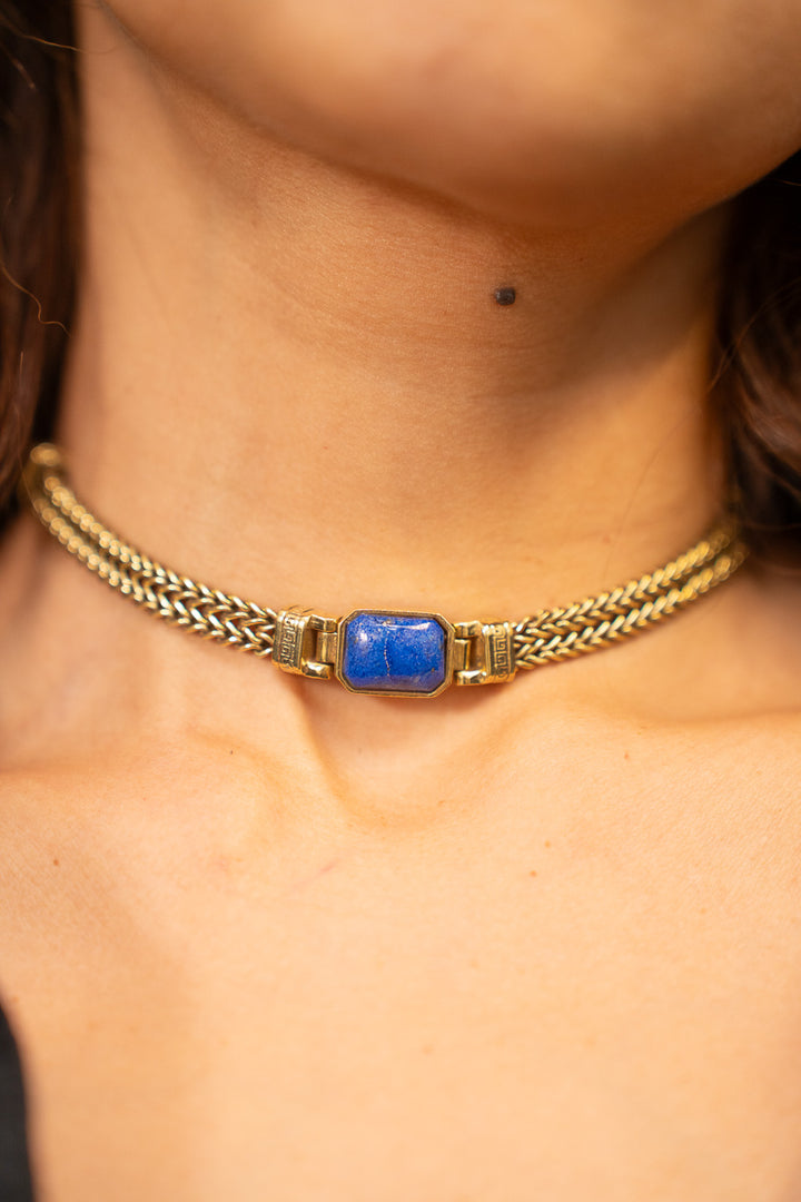 Lapis Lazuli Mesh Choker