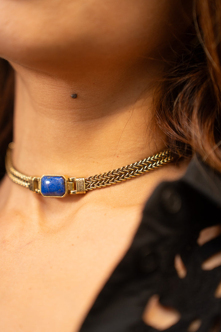 Lapis Lazuli Mesh Choker