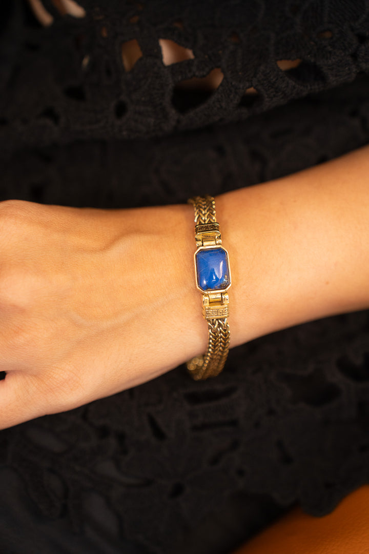 Lapis Lazuli Mesh Bracelet