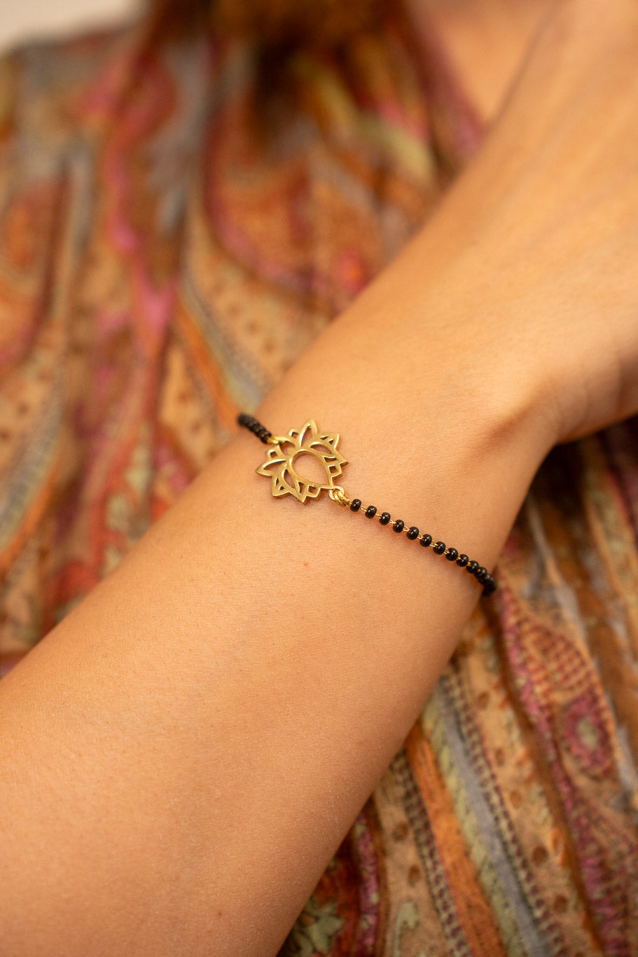 Sacred Lotus Mangalsutra Bracelet