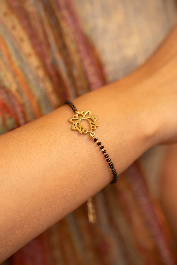 Sacred Lotus Mangalsutra Bracelet