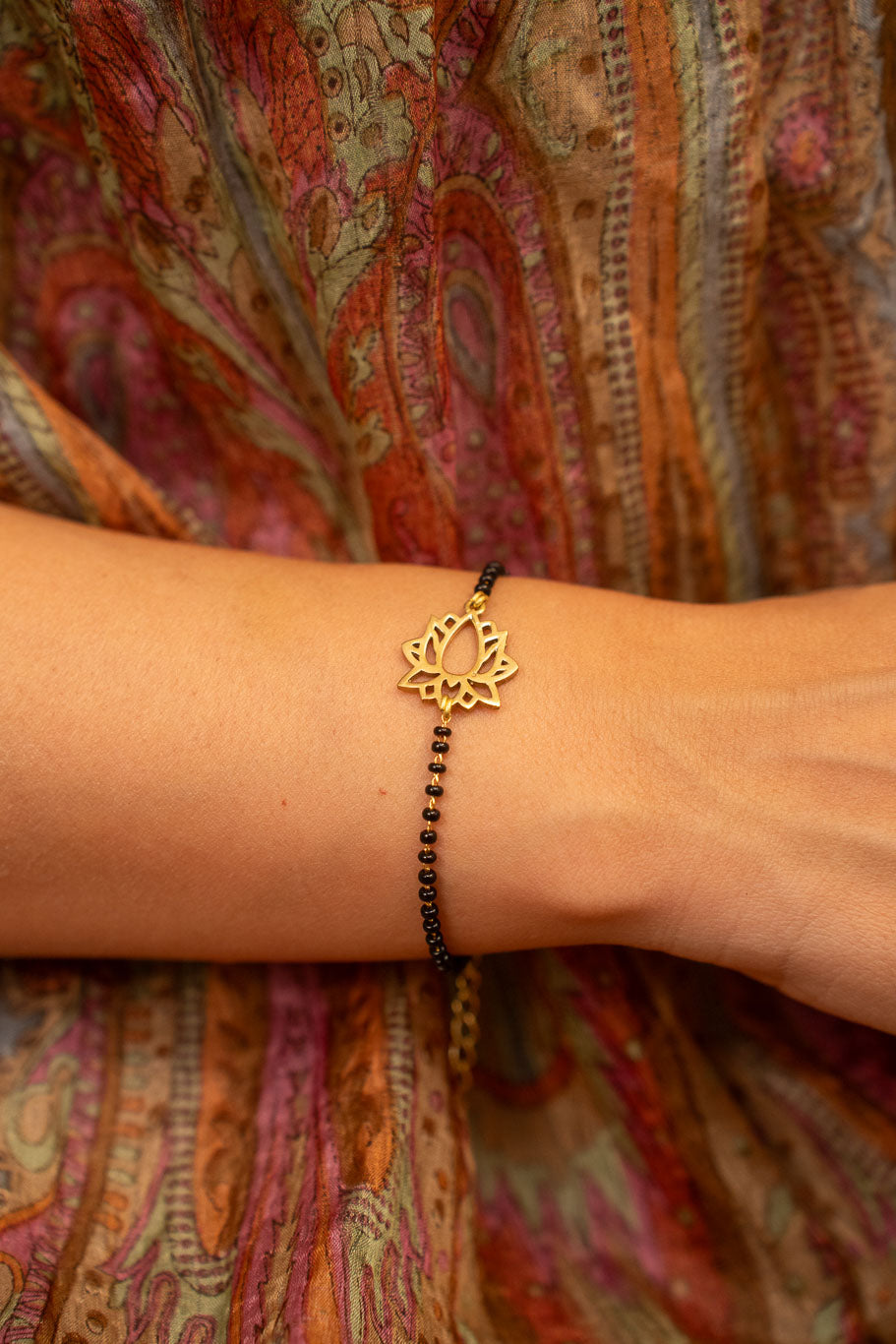 Sacred Lotus Mangalsutra Bracelet