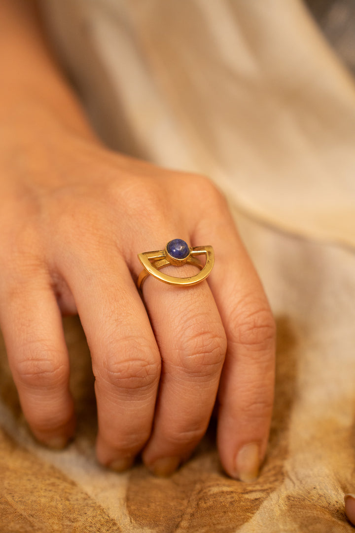 Blue Moon Lapis Ring- Adjustable