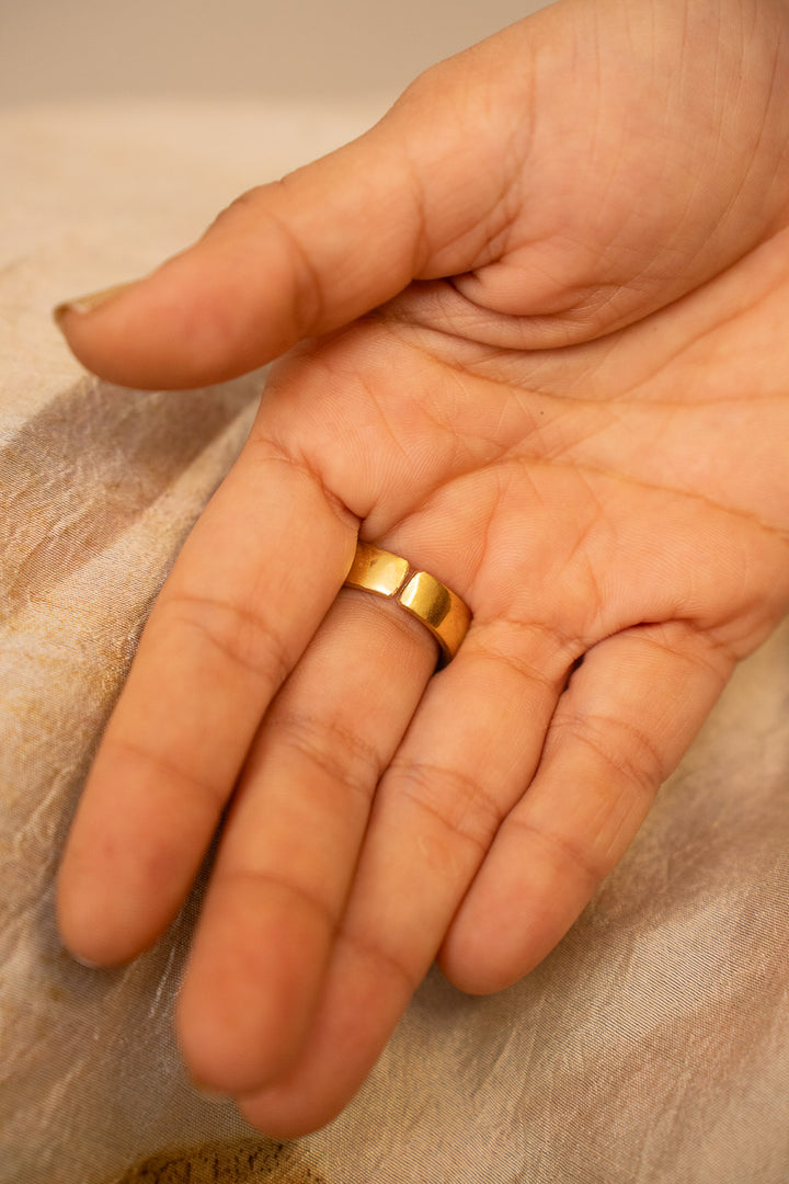 Lapis Signet Ring- ( Non-Adjustable) size 7-8