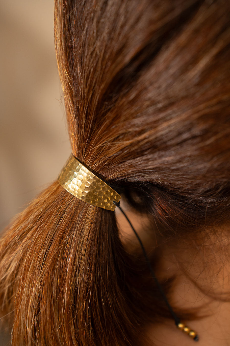 Hammered Hair Tie