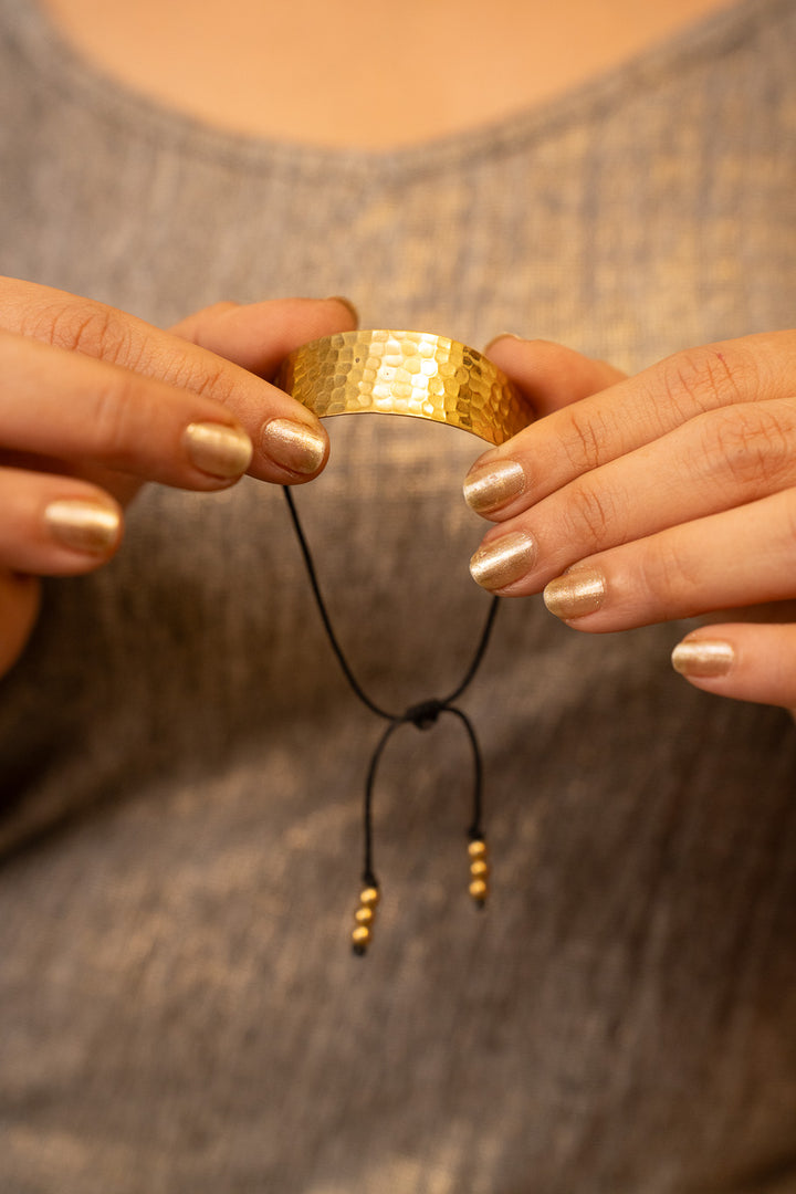 Hammered Hair Tie