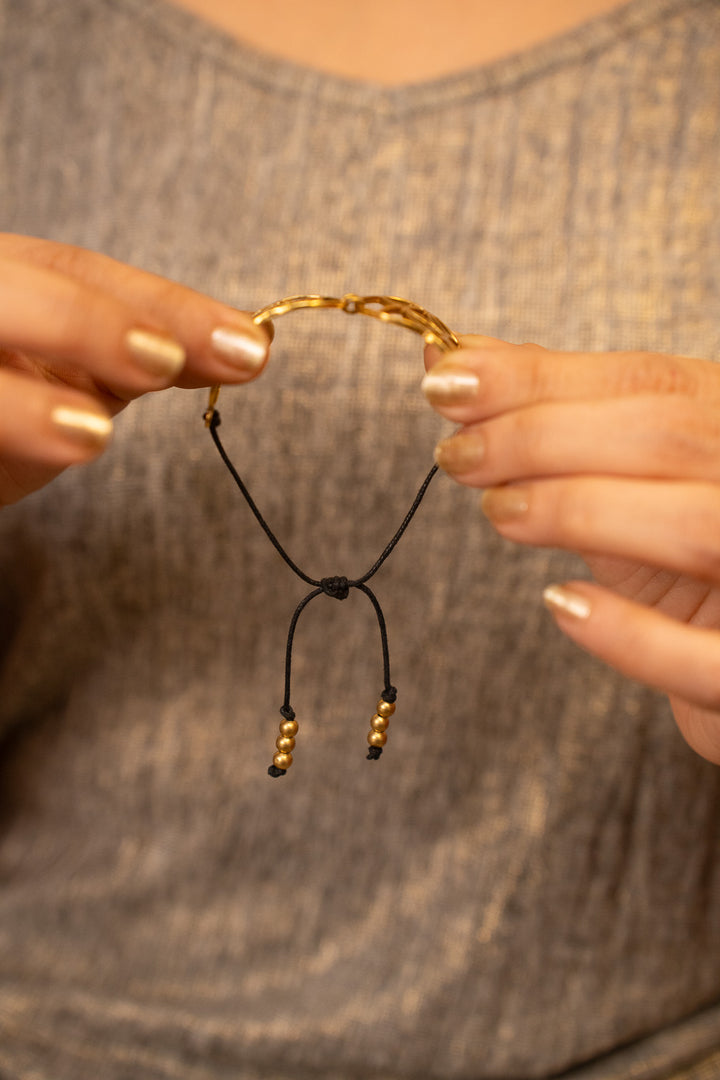 Seed of Life Brass Hair Tie